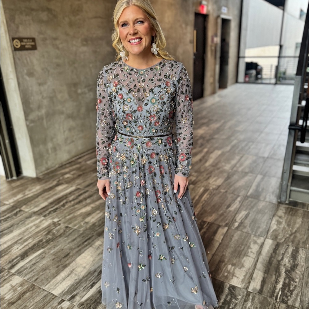 Beautiful Embroidered Mac Duggal Dress- worn once!
